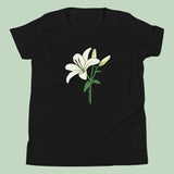 Italian Lily Flower T-Shirt Kids Youth Size 6+ years