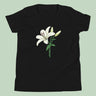 Italian Lily Flower T-Shirt Kids Youth Size 6+ years