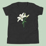 Italian Lily Flower T-Shirt Kids Youth Size 6+ years