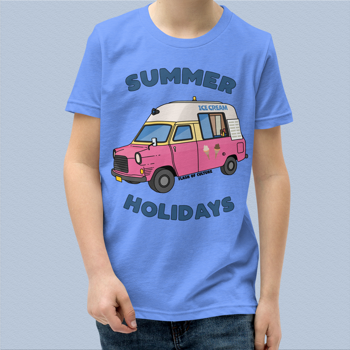 Summer Holidays Ice Cream Van Kids T-Shirt