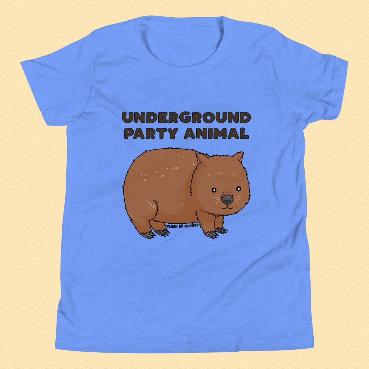 Underground Party Animal Wombat Kids T-Shirt