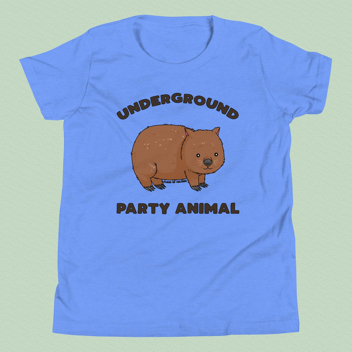 Underground Party Animal Wombat Kids T-Shirt