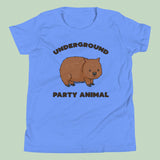 Underground Party Animal Wombat Kids T-Shirt