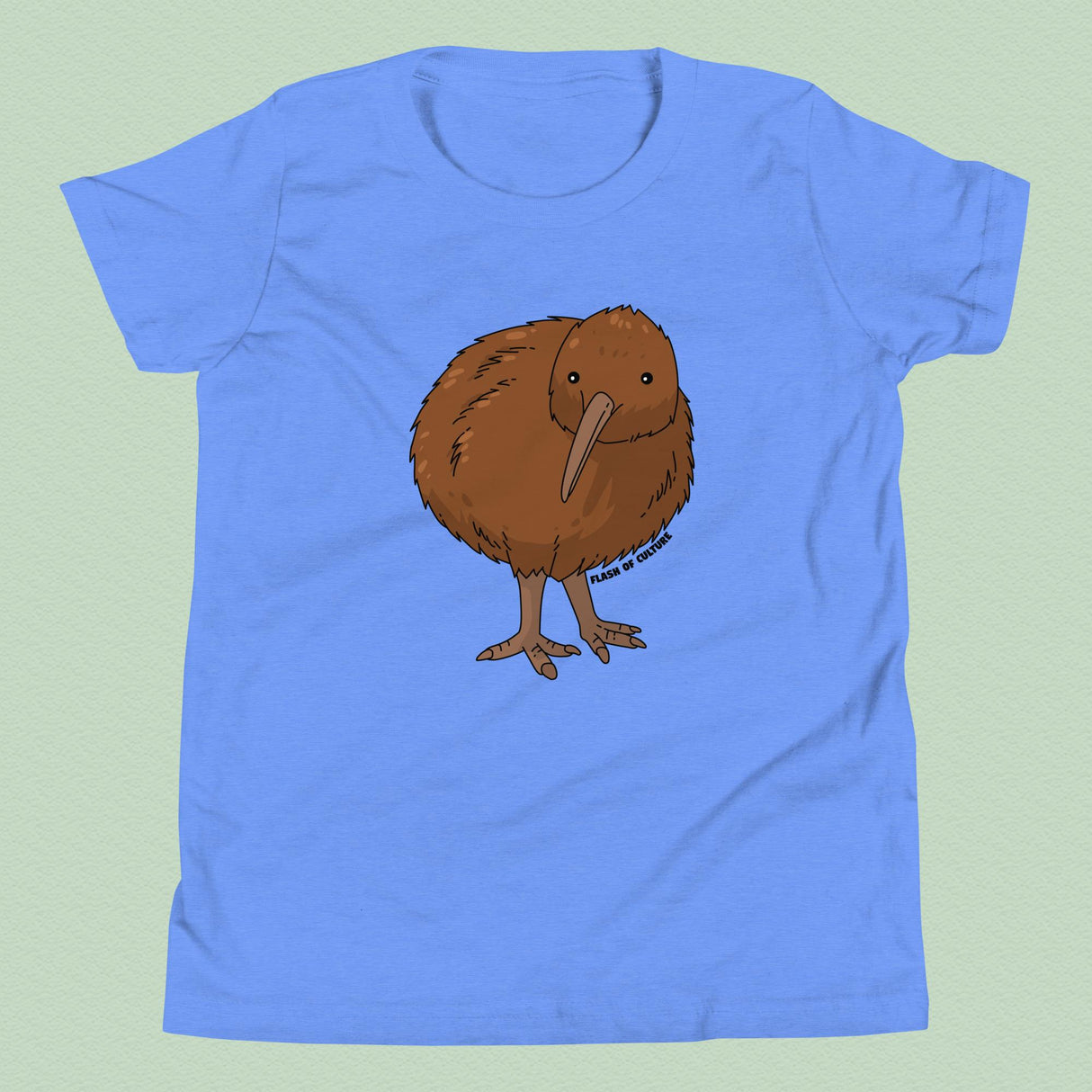 Kids' Kiwi Bird T-Shirt, New Zealand Wildlife Tee, Soft Cotton Kids Shirt