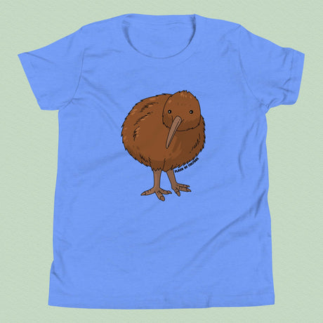 Kids' Kiwi Bird T-Shirt, New Zealand Wildlife Tee, Soft Cotton Kids Shirt