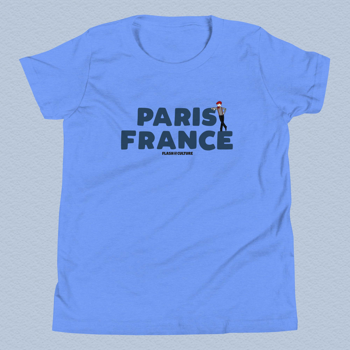 Paris France Kids T-Shirt with mime