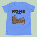 Rome Italy Colosseum Gladiator T-Shirt Kids Youth Size 6+ years
