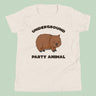 Underground Party Animal Wombat Kids T-Shirt