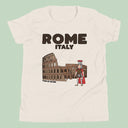 Rome Italy Colosseum Gladiator T-Shirt Kids Youth Size 6+ years