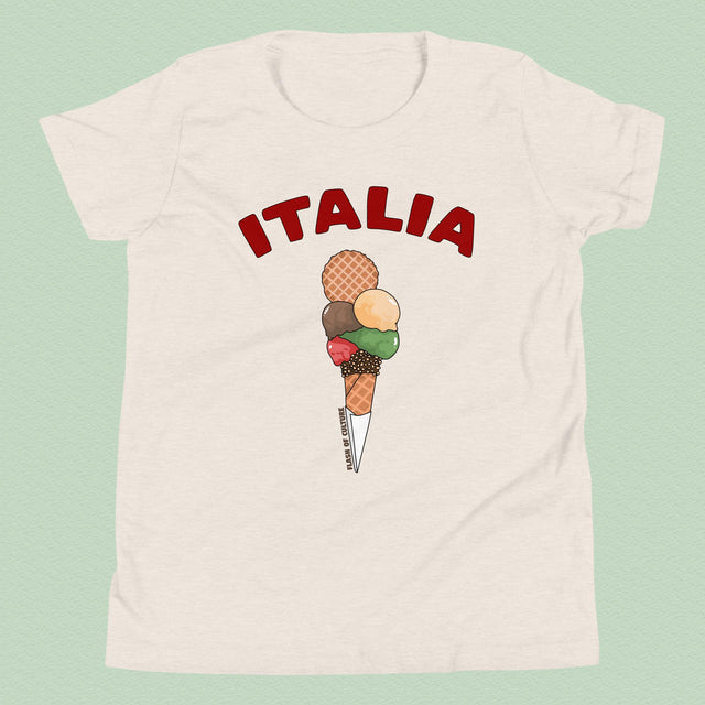 Italia Gelato T-Shirt Kids Youth Size 6+ years
