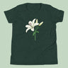 Italian Lily Flower T-Shirt Kids Youth Size 6+ years