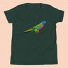 Australian Rainbow Lorikeet Kids T-shirt Ages 6+