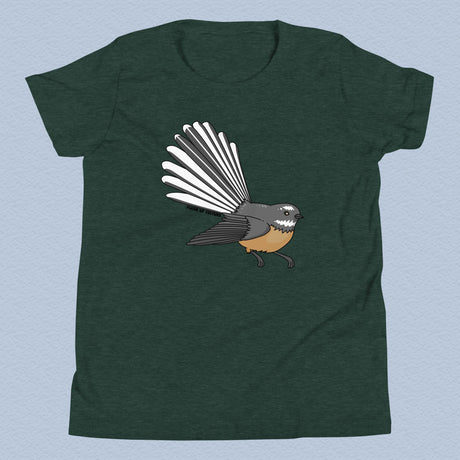 New Zealand Fantail Bird T-Shirt Kids