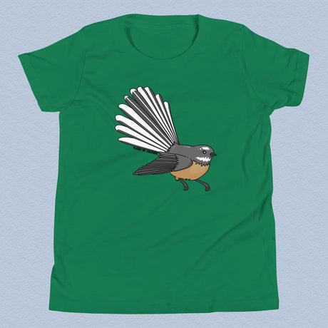 New Zealand Fantail Bird T-Shirt Kids