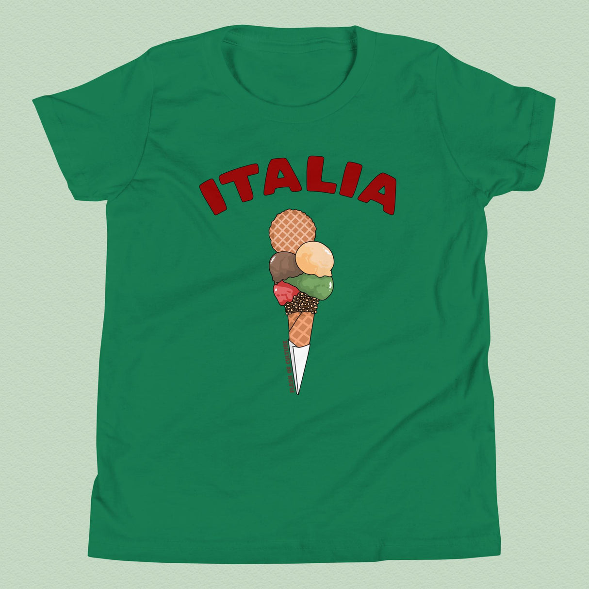 Italia Gelato T-Shirt Kids Youth Size 6+ years