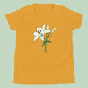 Italian Lily Flower T-Shirt Kids Youth Size 6+ years
