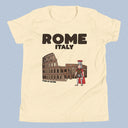 Rome Italy Colosseum Gladiator T-Shirt Kids Youth Size 6+ years