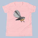 New Zealand Fantail Bird T-Shirt Kids Youth Size 6+ years