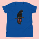 Australian Black Cockatoo T-Shirt Kids Youth Size 6+ years