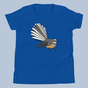 New Zealand Fantail Bird T-Shirt Kids Youth Size 6+ years