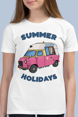 Summer Holidays Ice Cream Van Kids T-Shirt