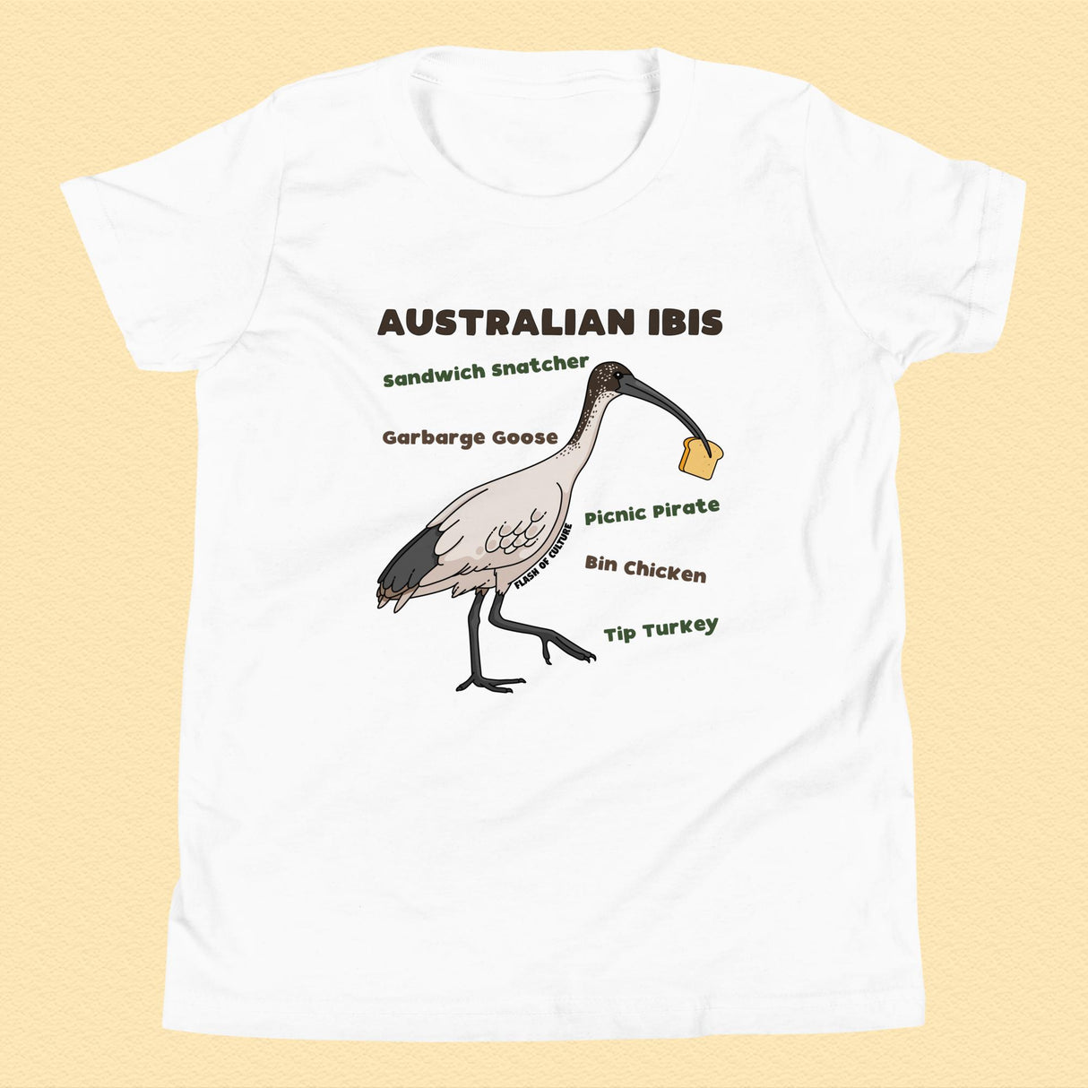 Australian Ibis Bin Chicken T-Shirt for Kids