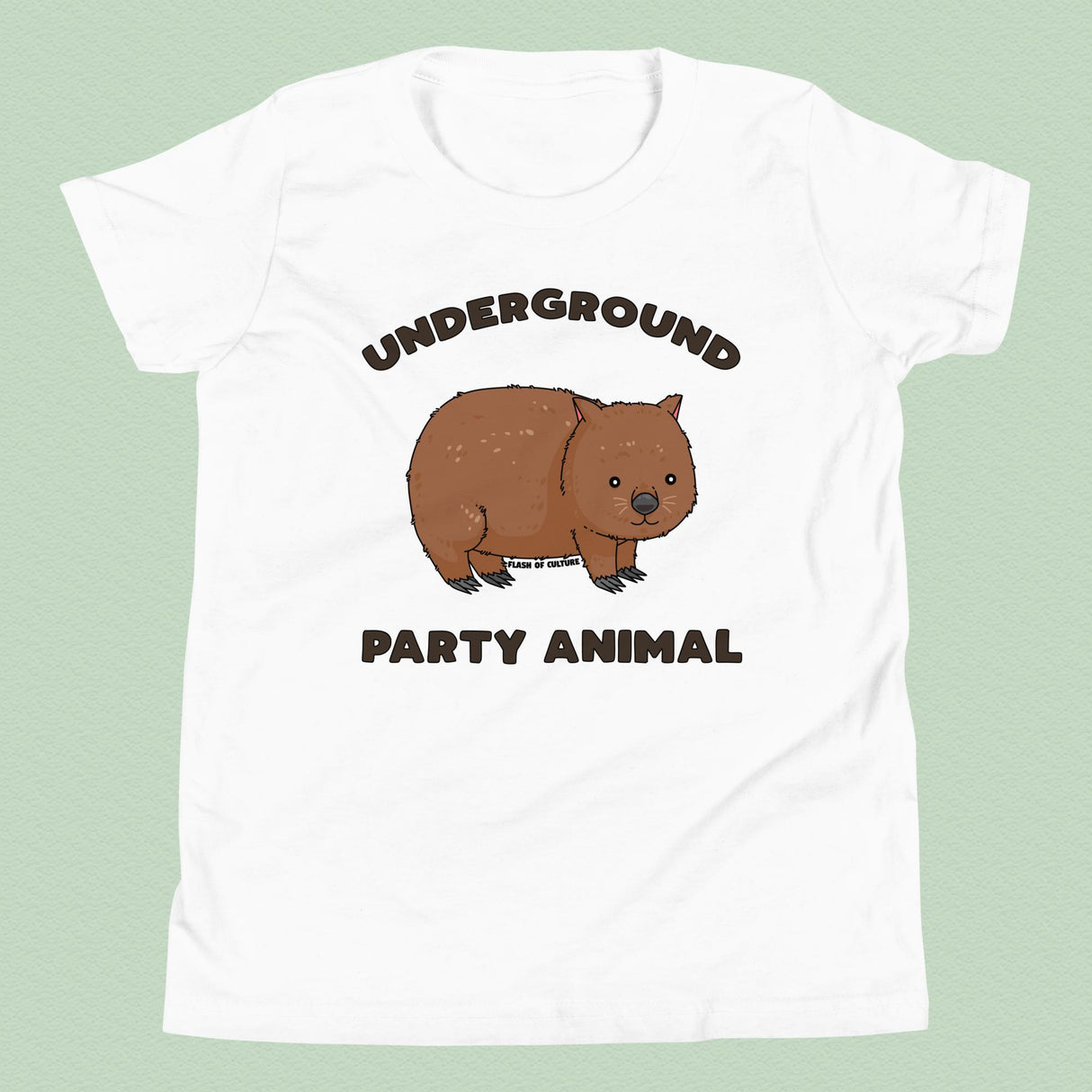 Underground Party Animal Wombat Kids T-Shirt