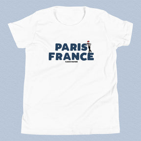 Paris France Mime T-Shirt Kids Youth Size 6+ years