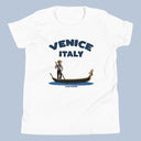 Venice Italy Gondola T-Shirt Kids Youth Size 6+ years