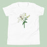 Italian Lily Flower T-Shirt Kids Youth Size 6+ years