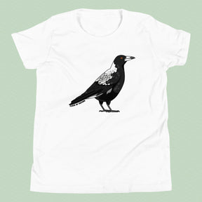 Australian Magpie T-Shirt Kids Youth Size 6+ years