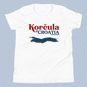 Korcula Croatia T-Shirt Kids Youth Size 6+ years
