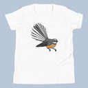 New Zealand Fantail Bird T-Shirt Kids Youth Size 6+ years